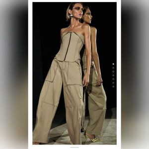 Zara Topstitched Zippered Pants | Poshmark