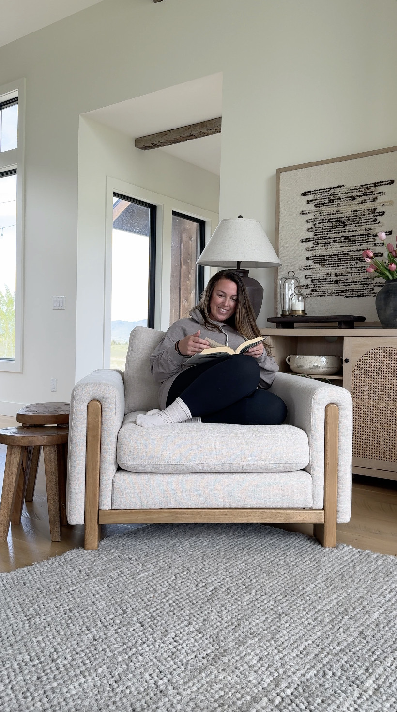 Still obsessed with this living room chair. It’s stylish but still feels soft and lived-in, which is exactly the kind of vibe we wanted in this corner. Paired it with a neutral rug and simple accessories to let the lines of the chair shine.
Follow my shop @rushtonhome on the @shop.LTK app to shop this post and get my exclusive app-only content! Don’t forget to turn on post notifications using the 🔔 to get first dibs! Follow @rushtonhome on Instagram and Pinterest for more home decor inspiration and affordable home finds! Are you looking for anything home related? You’re in the right place! At Rushton Home, I do: home decor, living room, bedroom, affordable, walmart, target, amazon, wayfair, new arrivals, winter decor, spring decor, fall decor, fall finds, summer decor, home decor refresh, studio mcgee x target, hearth and hand, magnolia, holiday decor, seasonal decor, dining room decor, bedroom decor, living room decor, affordable home decor, furniture, weekend deals, sale, on sale, pottery barn, kirklands, west elm, bench, foyer table, faux florals, rugs, couches, sofa, sectional, dresser, nightstand, night stand, end tables, lamps, art, wall art, etsy, pillows, blanket, interior design, interior styling, bedding, side tables, bed frame, tray, side table, throw pillows, look for less, designer dupe, budget decor, bar stools, counter stools, vase, ceramic pottery, budget, budget friendly, coffee table, dining chairs, cane, rattan, wood, white wash, rustic amazon home, arch, brass hardware, gold hardware, vintage, antique, european inspired, french country, back in stock, living room styling


#LTKStyleTip #LTKHome #LTKSaleAlert