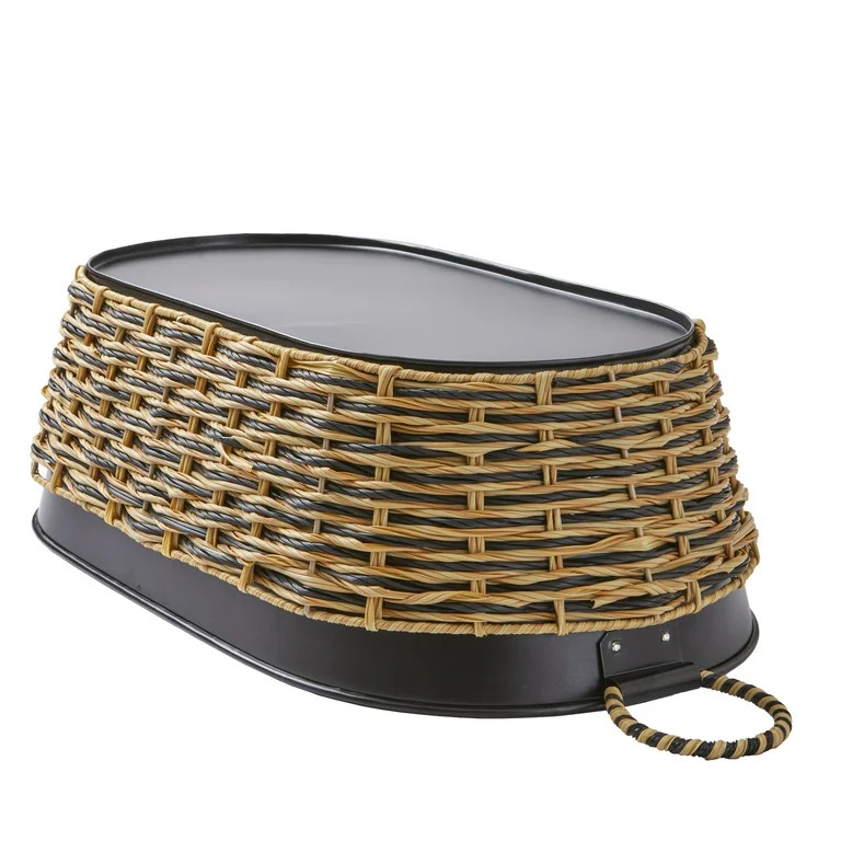 Better Homes & Gardens Black Galvanized Oval Tub | Walmart (US)