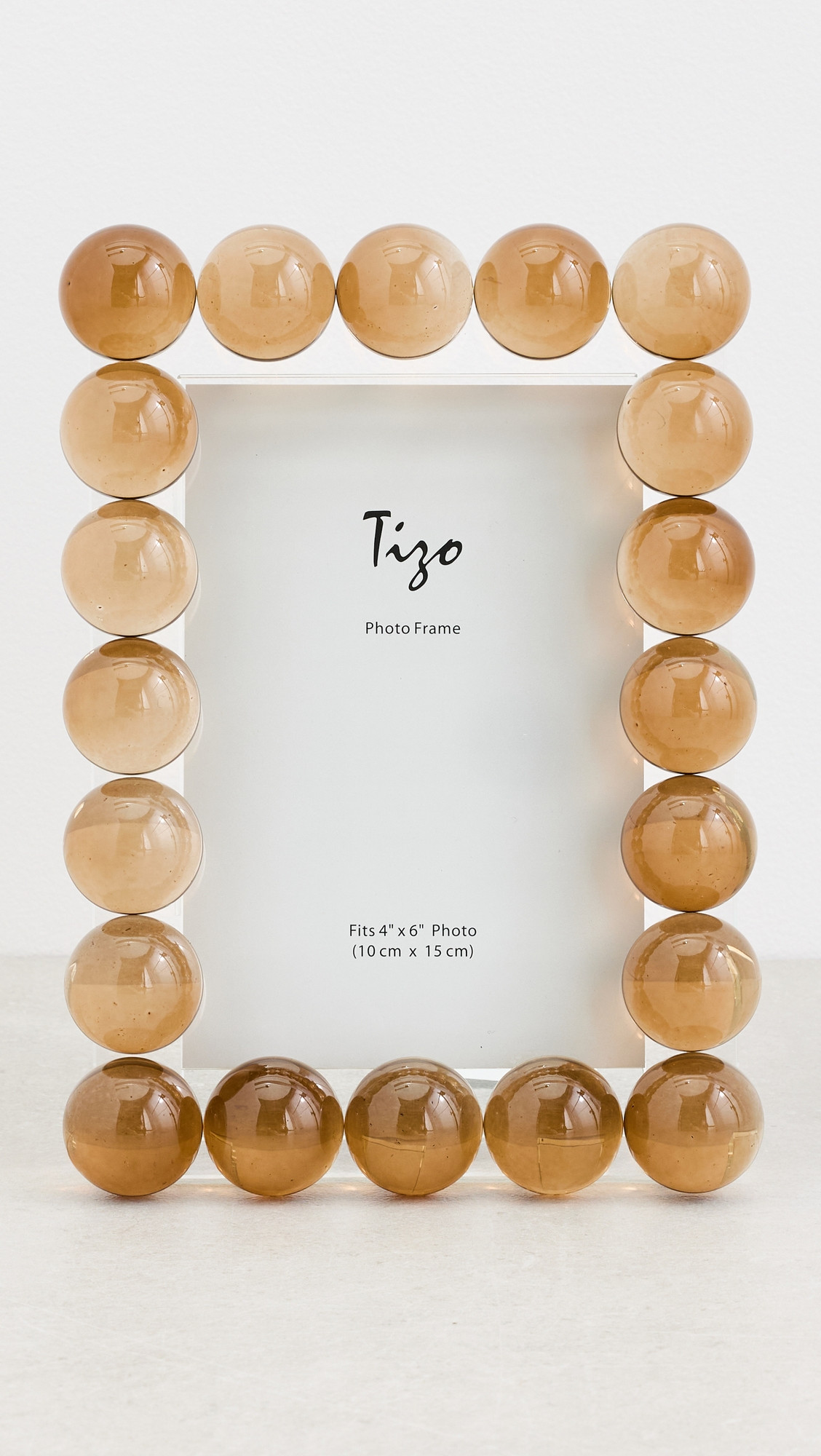Tizo Design Crystal Glass Bubble Frame 4x6 Brown One Size | Shopbop