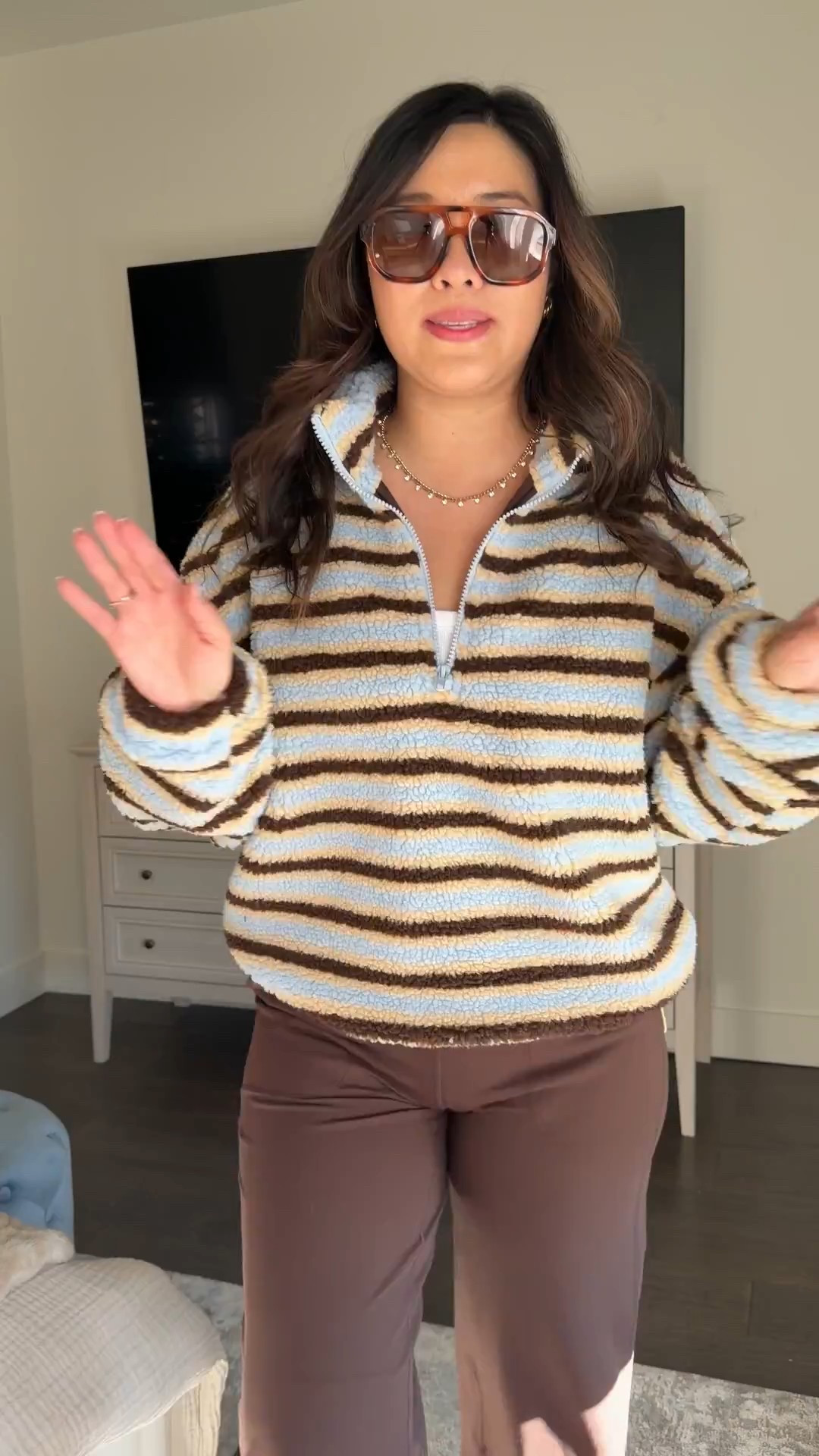 Sherpa Pullover: Large
Brown Pants: Mediumm


sherpa pullover, brown pants, amazon fashion, cozy casual outfit, uggs, brown and blue pullover, trendy outfit, women’s fashion, cozy style 

#LTKootd #LTKSeasonal