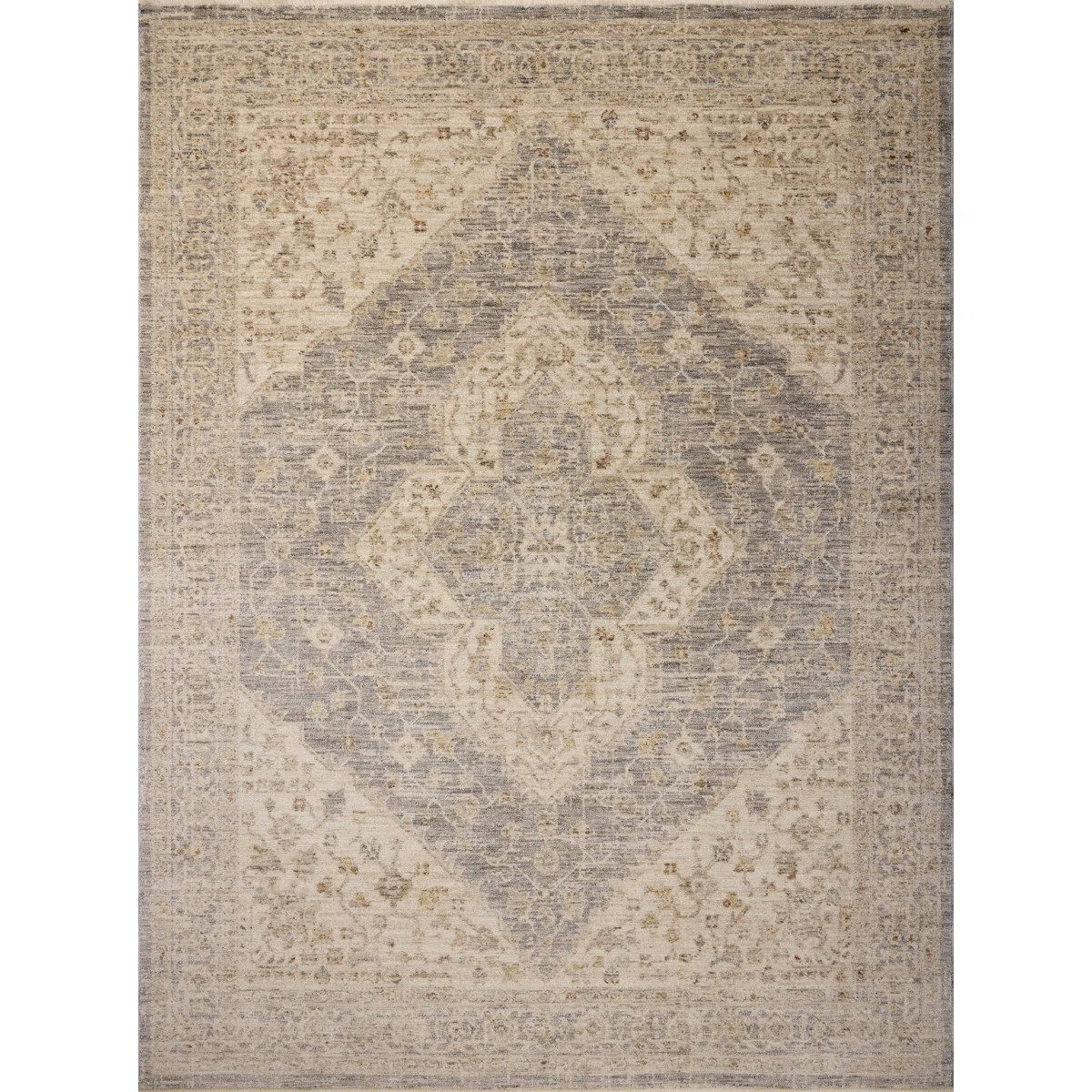 Magnolia Home by Joanna Gaines x Loloi Junie Denim / Natural Area Rug | Wayfair North America