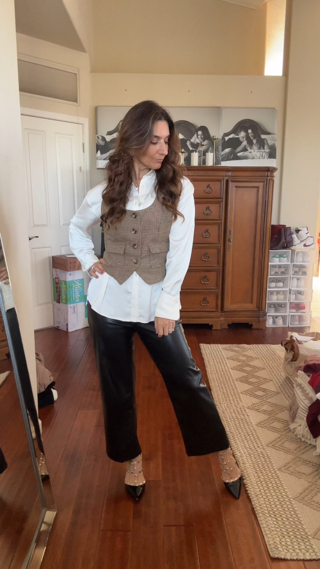 Plaid and leather for this fun look! 

#LTKFindsUnder50 #LTKWorkwear #LTKgrwm