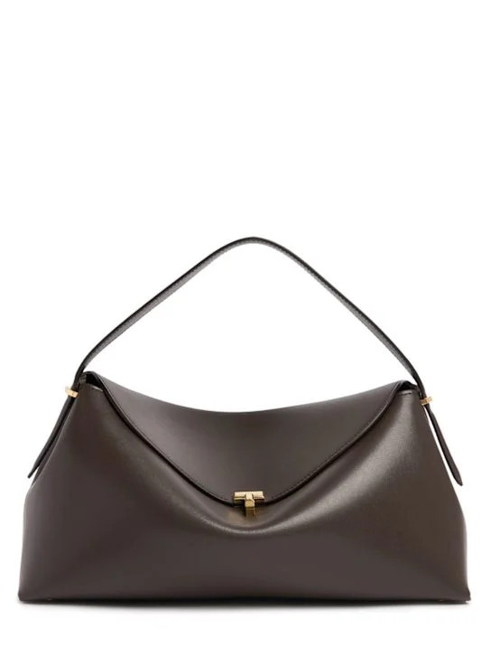 T-Lock leather top handle bag | Luisaviaroma