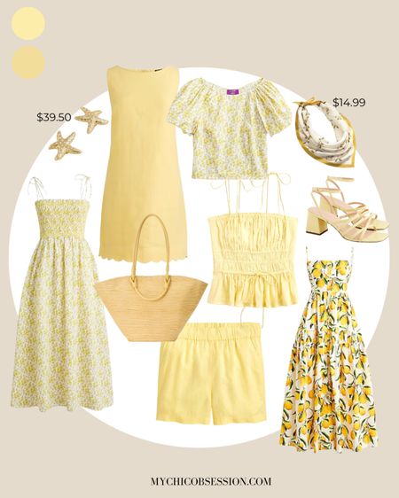 Is yellow your preferred summer color? This butter cream yellow and lemon yellow color is a great way to brighten up your summer outfits! From yellow straw bags to lemon dresses, this color is a great way to freshen up your warm weather looks 🍋 

#LTKFindsUnder100 #LTKFindsUnder50 #LTKSeasonal