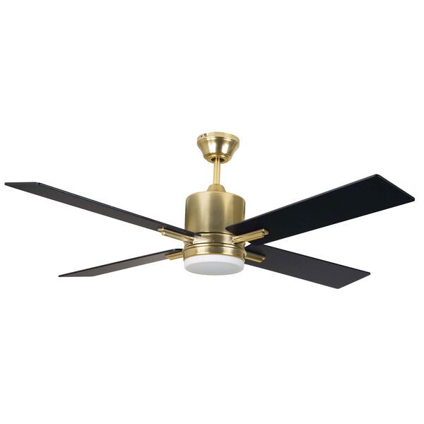 Teana Satin Brass Led 52-Inch Ceiling Fan | Bellacor