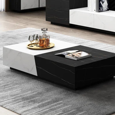 Italian style simple sintered stone coffee table | Wayfair North America