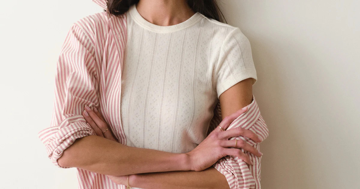 Lexi Pointelle Tee | Marine Layer