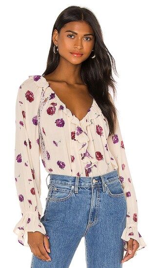 Poppy Printed Bodysuit in Ivory Combo | Revolve Clothing (Global)