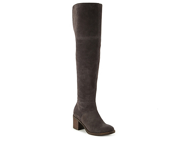 Lucky Brand Ramsden Over The Knee Boot - Women's - Grey | DSW