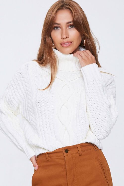 Cable Knit Turtleneck Sweater | Forever 21 (US)