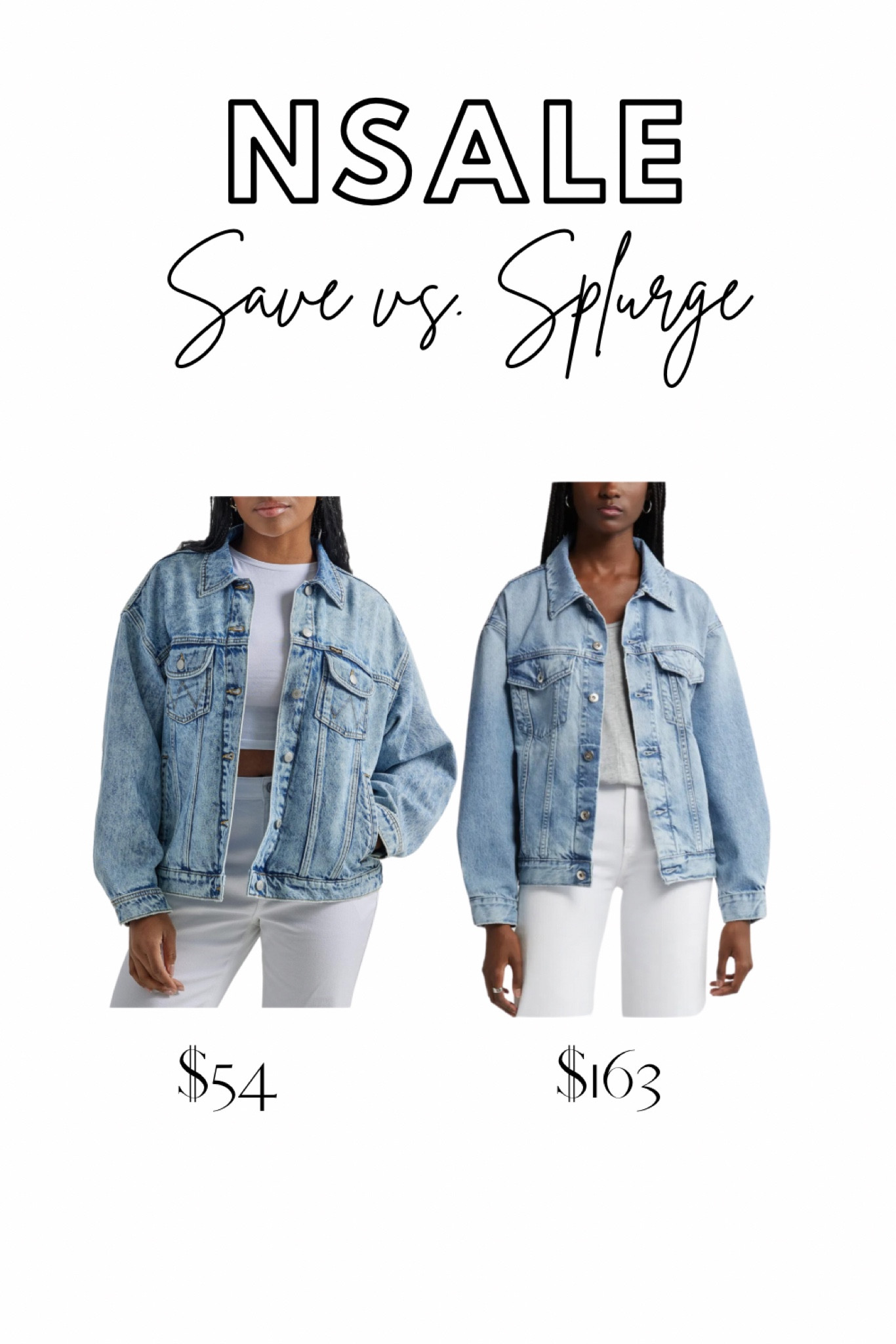 NSale look for less, denim trucker jacket, oversized jean jackett

#LTKxNSale #LTKSaleAlert #LTKStyleTip