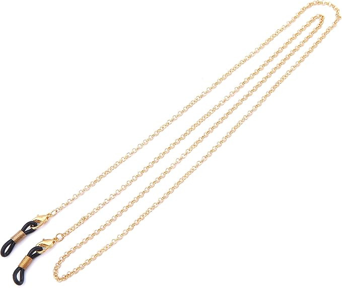 LIKGREAT Eyeglass Chains for Women Beaded Reading Glasses Cords Sunglasses Strap Retainer (Gold),... | Amazon (UK)