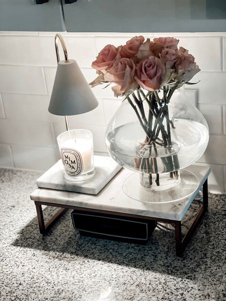 Marble candle warmer lamp. Kitchen counter decor. Neutral home 

#LTKstyletip #LTKunder100 #LTKhome