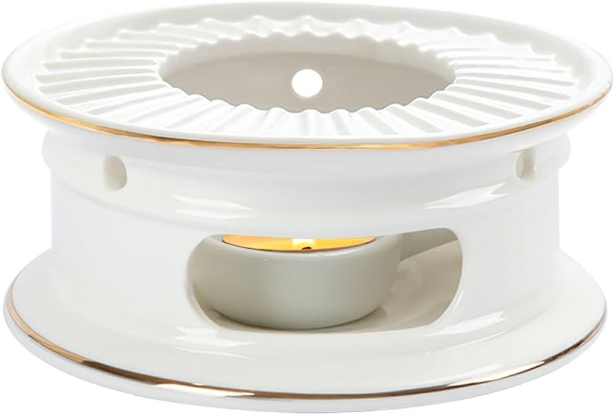 KAYCROWN Teapot Warmer, Ceramic Tea Warmer with Tealight Holder, Teapot Heater for Heating Coffee... | Amazon (US)