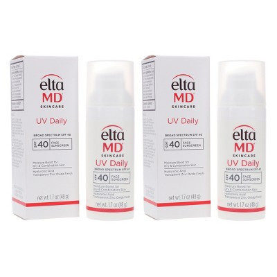 EltaMD UV Daily Broad Spectrum SPF 40 Face Sunscreen 1.7 oz 2 Pack | Target