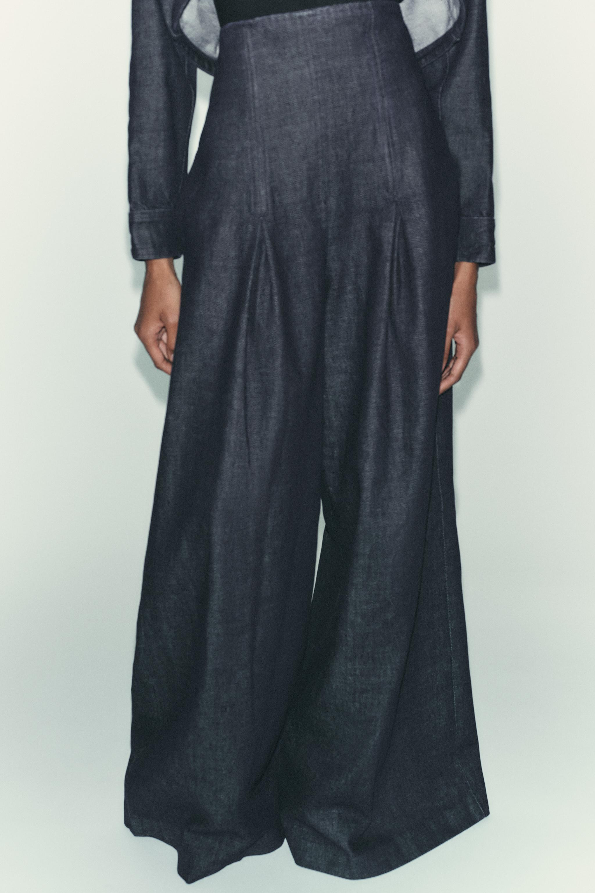 ZW COLLECTION BALLOON PLEATED PANTS | Zara US