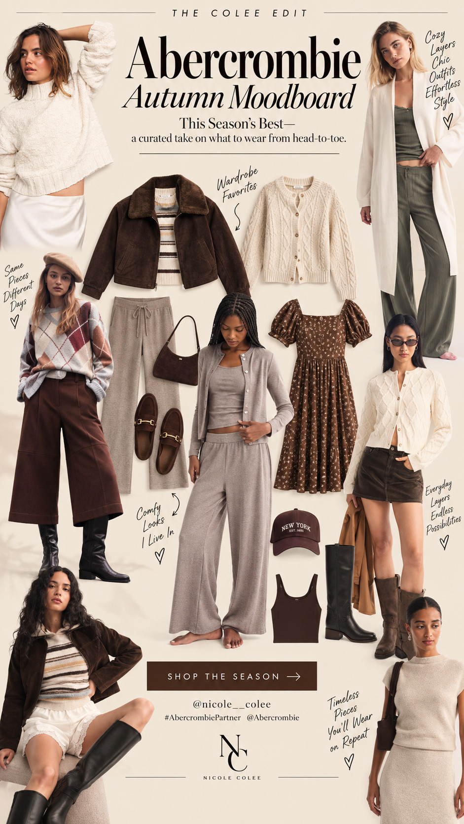 #AbercrombiePartner 🤎🍂 This season’s best, according to me: cozy knits, chocolate browns, soft neutrals, great layers + those effortless pieces that make an entire fall wardrobe work harder.
My Abercrombie Autumn Moodboard is basically everything I want to wear right now—mix, match, layer, repeat. Consider your fall outfit inspiration handled. 😉
Shop all of my picks through my storefront/affiliate link. @Abercrombie
#Abercrombie #FallStyle #FallOutfits #AutumnStyle 

 #LTKdayinmylife #LTKootd #LTKSeasonal