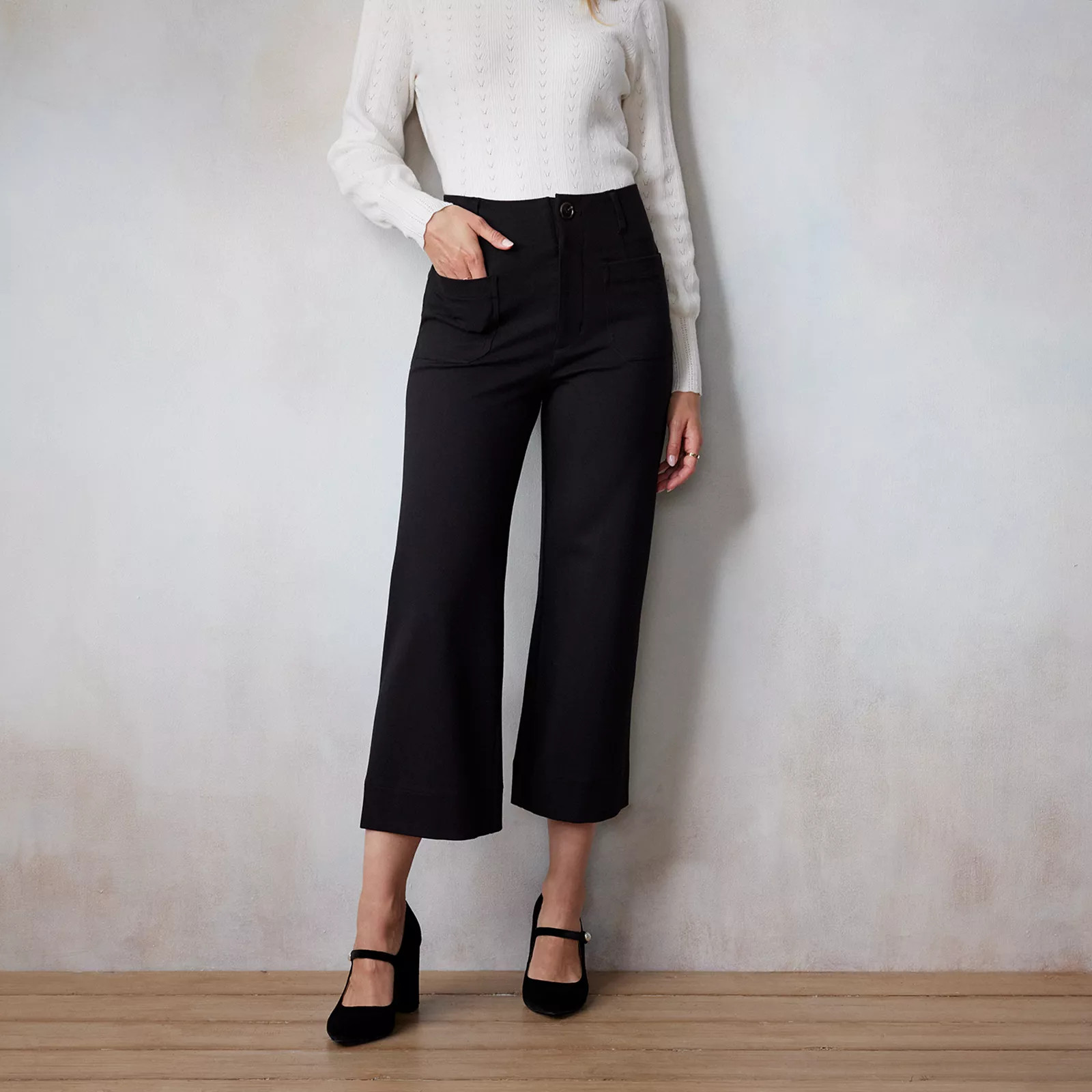 Women's LC Lauren Conrad Super High Rise Wildflower Wide Leg Crop PantsLC Lauren Conrad | Kohl's