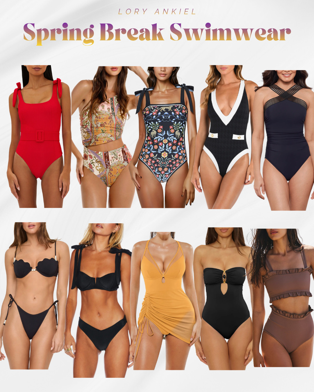 Spring Break Swimwear - from full coverage to itty bitty bikinis - I rounded up my favorite swimsuits for your next vacation!

#resortwear #swimsuit #vacation 

 #LTKSeasonal #LTKSwim #LTKTravel