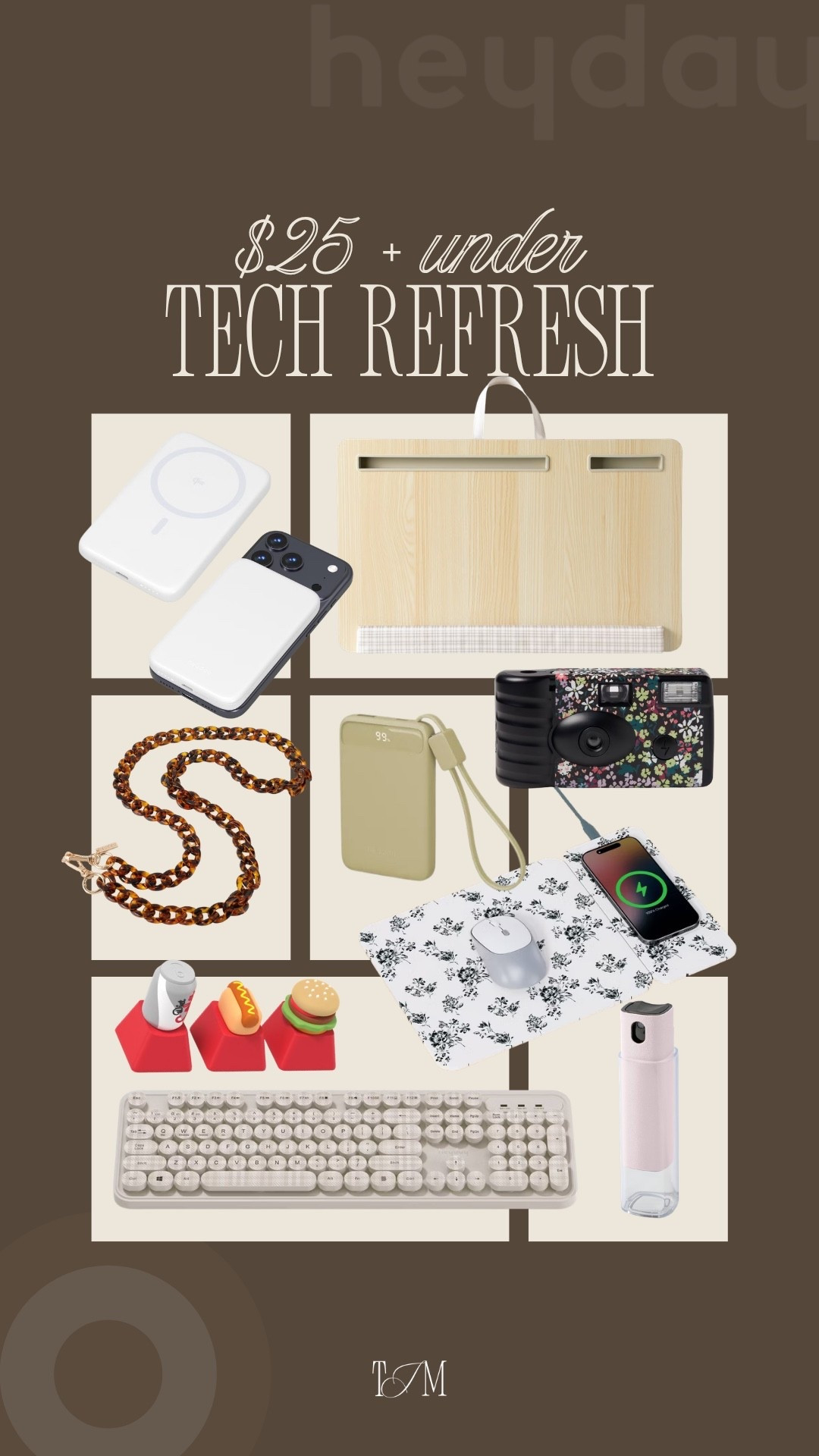 A little tech refresh goes a long way! If you're looking for affordable phone accessories, charging essentials, and everyday tech finds, these Heyday picks are all under $25 and too good to pass up. Everything is linked! Tech finds, Target finds, affordable tech, Heyday, desk setup, phone accessories, Target tech

#LTKHome