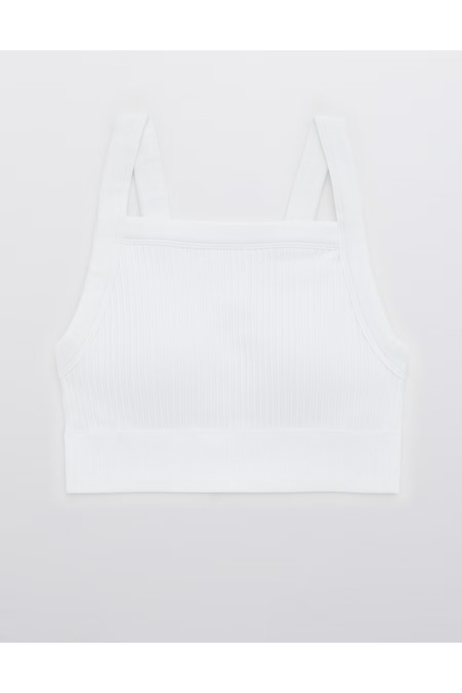 Aerie Ribbed Seamless High Neck Longline Bralette | American Eagle Outfitters (US & CA)