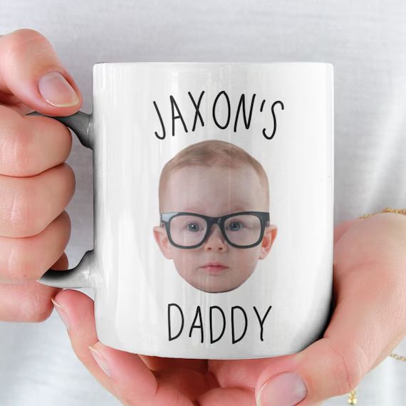 Custom Baby Face Mug / Baby Face Coffee Mug / Personalized Baby Face Mug / Mug For New Dad / Baby... | Etsy (US)