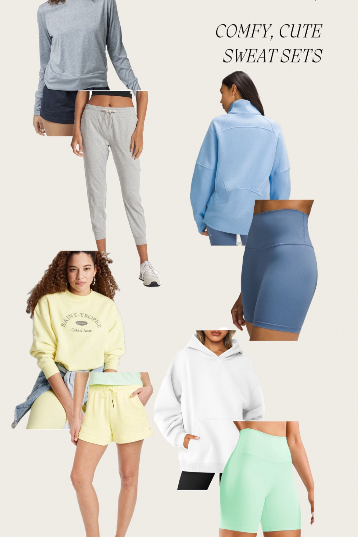 comfy cute sweat sets to wear this spring/ summer on hot mom walks 

#LTKSeasonal #LTKActive #LTKfindsunder100