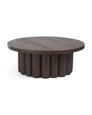 48x18 Tiber Oak Veneer Solid Wood Coffee Table | TJ Maxx