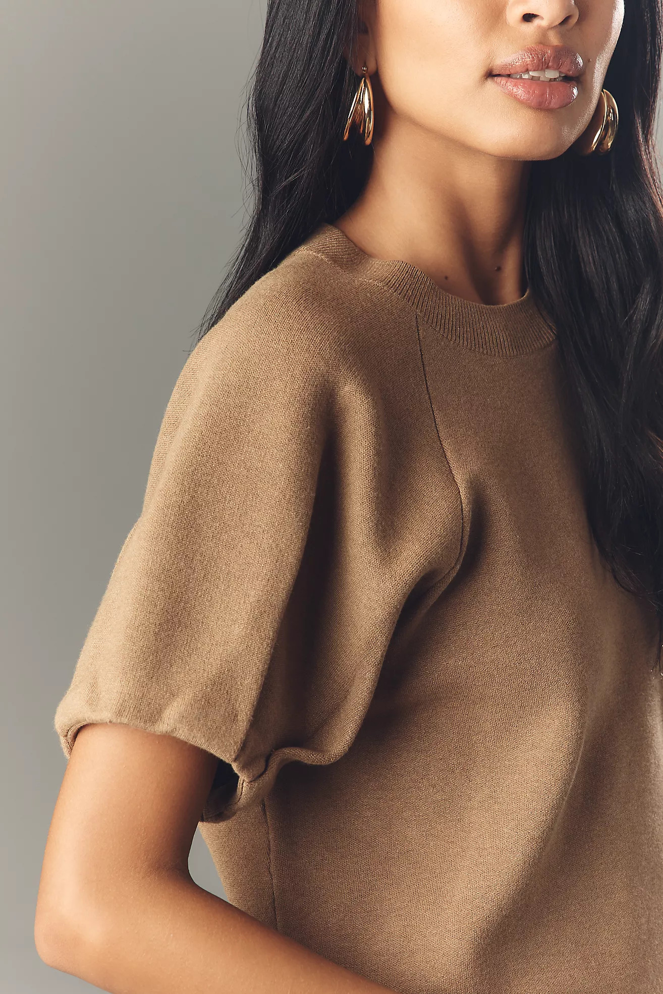 By Anthropologie Crew-Neck Sweater Tee | Anthropologie (US)