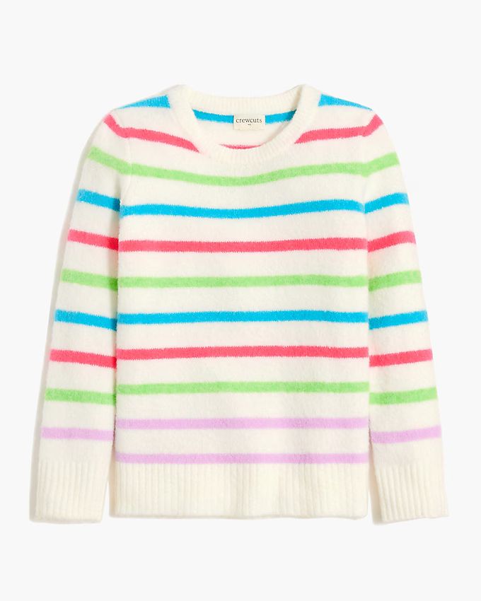 Girls' multistripe sweater in extra-soft yarn | J.Crew Factory