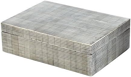 ELK Pin Stripe Bone Large Box, Grey | Amazon (US)
