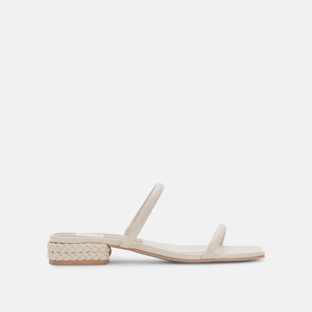 HELNA SANDALS IVORY LEATHER | DolceVita.com