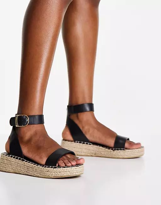 South Beach two part sandals in black | ASOS (Global)