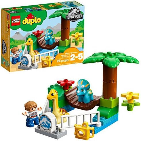 LEGO DUPLO Jurassic World Gentle Giants Petting Zoo 10879 Building Kit (24 Pieces) (Discontinued ... | Amazon (US)