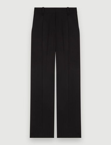 122PATIO Wide-leg black suit trousers | Maje US