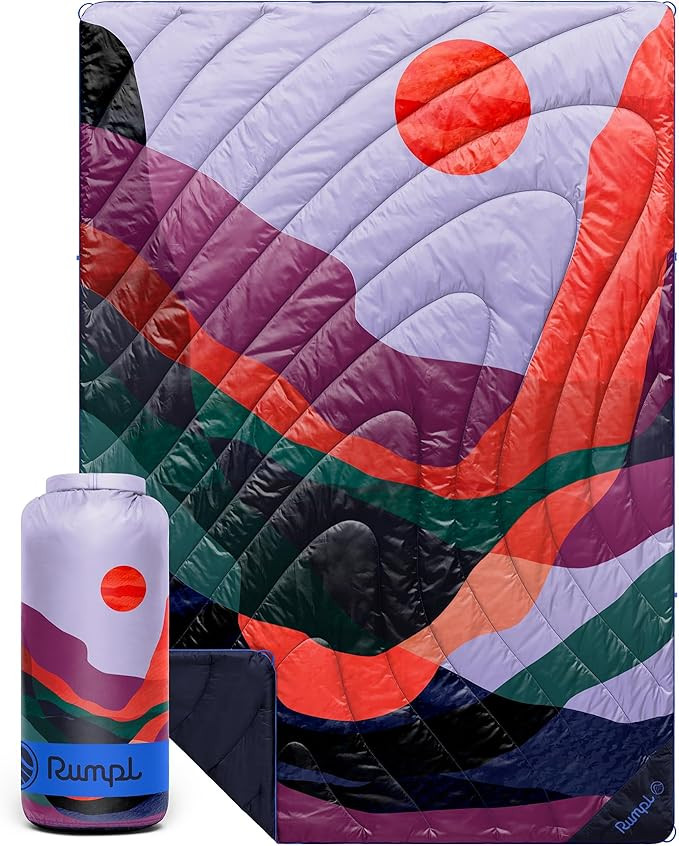 Rumpl Original Puffy Blanket - Warm, Water-Resistant Camping Blanket with 100% Recycled Synthetic... | Amazon (US)