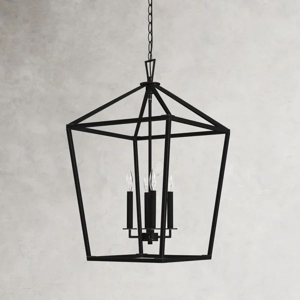 Hastings 4 - Light Lantern Geometric Chandelier | Wayfair North America