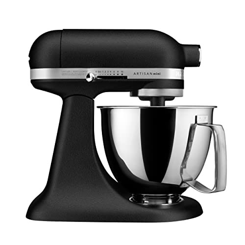 KitchenAid Artisan Mini 3.5 Quart Tilt-Head Stand Mixer - KSM3316X - Cast Iron Black | Amazon (US)