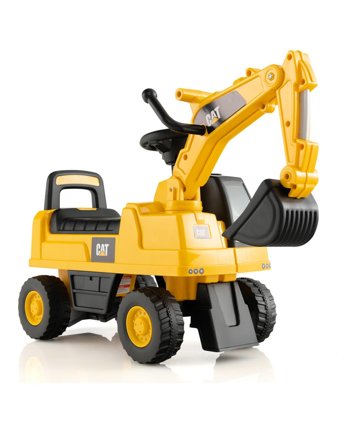 Licensed Caterpillar Kids Rid-On Digger Excavator Toy with Digging Bucket & Storage - Yellow | Macy's