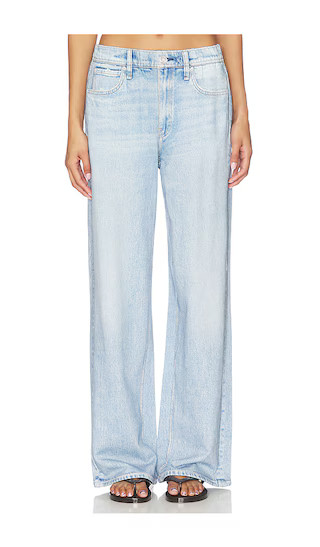 Rag & Bone Miramar Terry Pull-On Wide Leg in Blue. - size L | Revolve Clothing (Global)