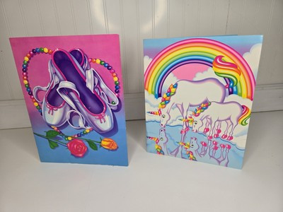 Lot of 2 Vintage Lisa Frank Rainbow Unicorns Ballet Slippers Folders Stuart Hall | eBay US