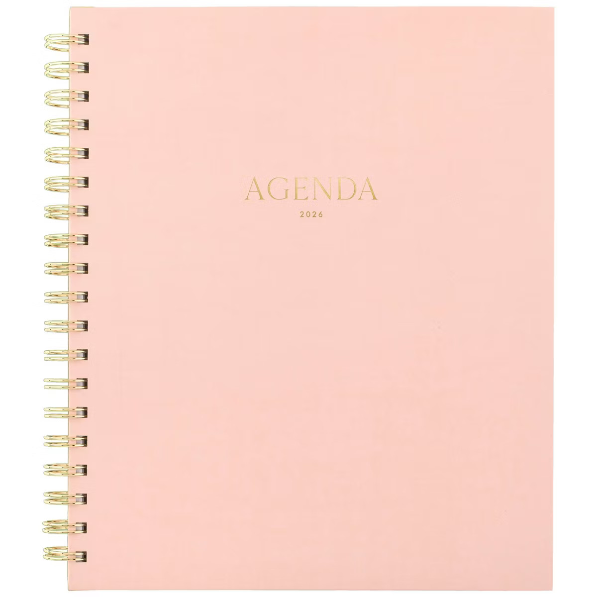 Sugar Paper Essentials 2026 10.25"x8.813" Large Hardcover Pink Badge | Target