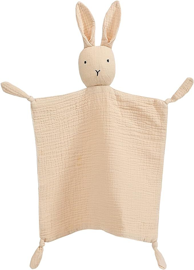 Security Blanket Loveys for Baby Organic Cotton Muslin Lovey Blanket Baby Gifts | Amazon (US)