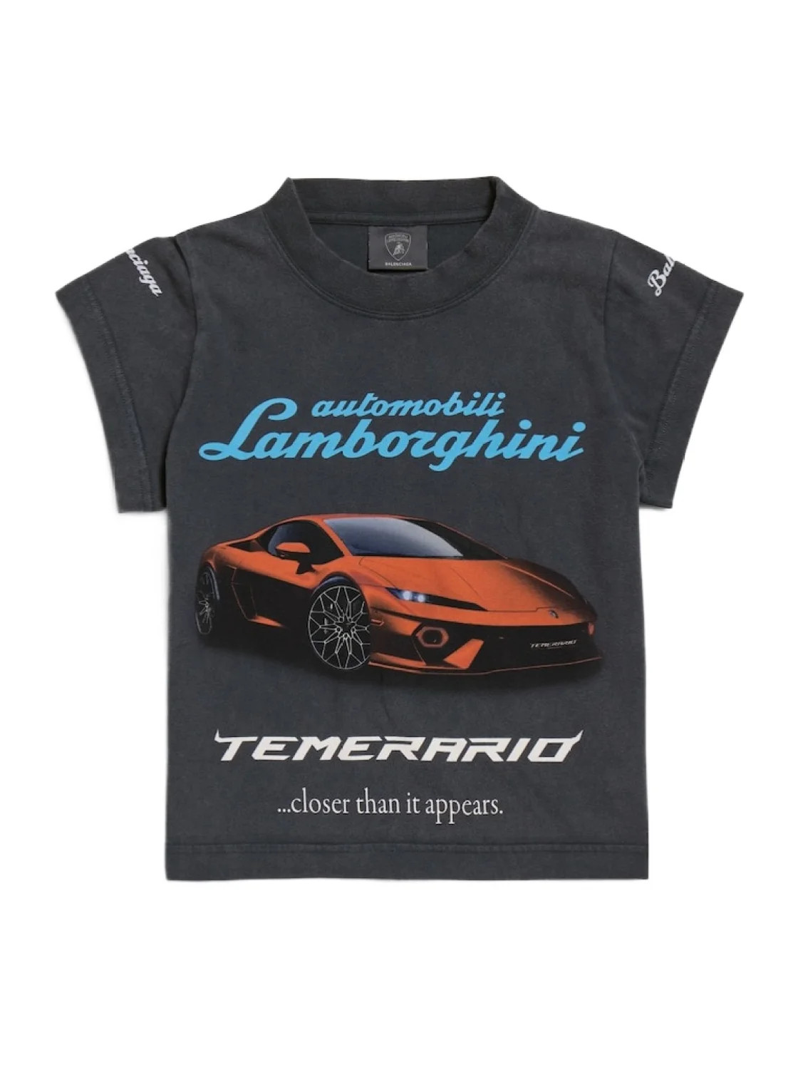 Balenciaga X Automobili Lamborghini Shrunk T-Shirt | Senser US