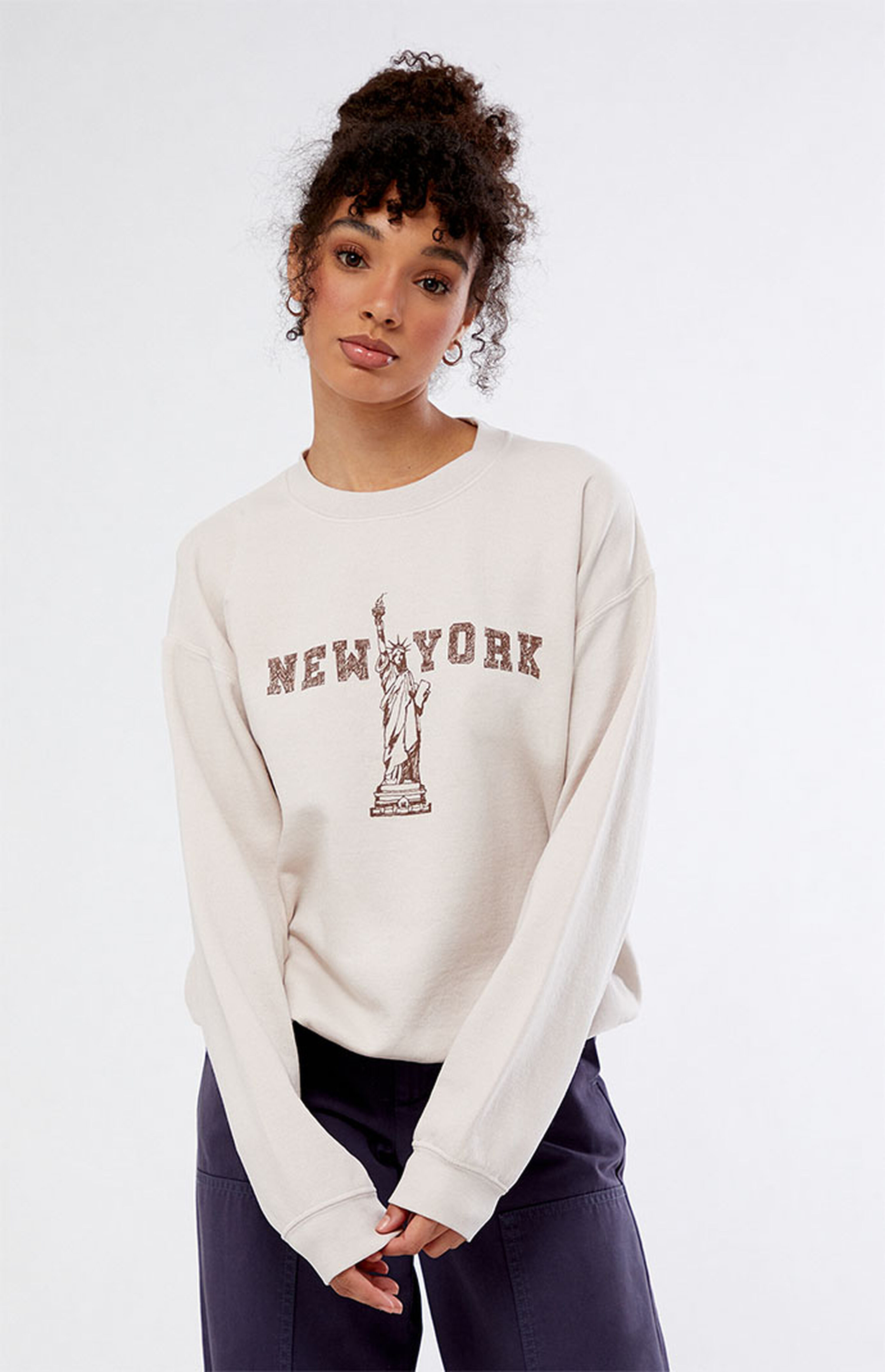 PS / LA New York Sketch Crew Neck Sweatshirt | PacSun