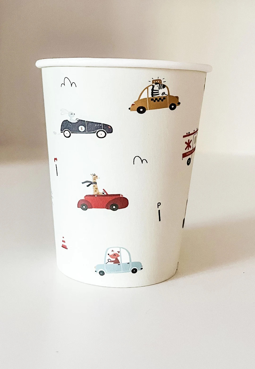 Car Paper Cups (pack of 8) - Car Birthday Party and Baby Shower - Car Party Decorations - Car Par... | Etsy (US)