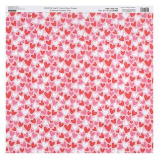 Red, Pink & White Hearts Scrapbook Paper by Recollections®, 12" x 12" | Michaels | Michaels Stores