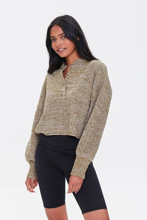 Marled Balloon-Sleeve Sweater | Forever 21 (US)