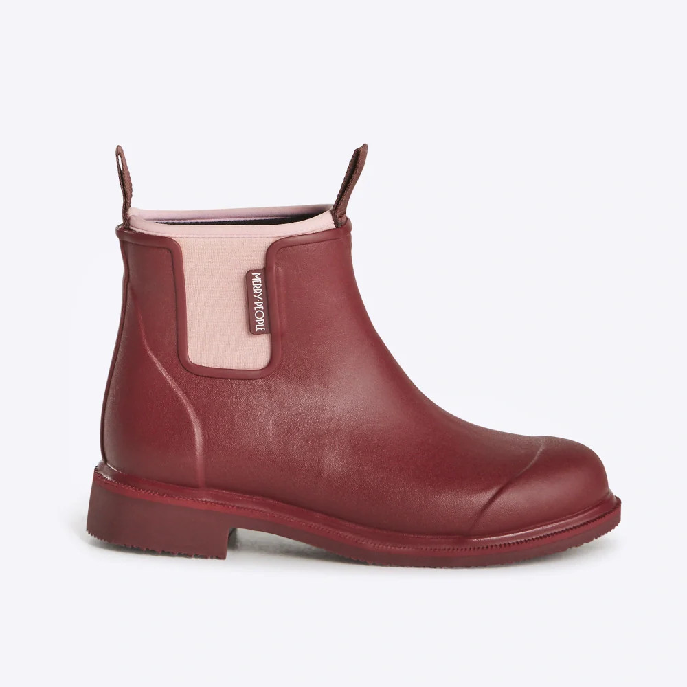 Bobbi Ankle Boot // Beetroot & Light Pink | Merry People - Australia